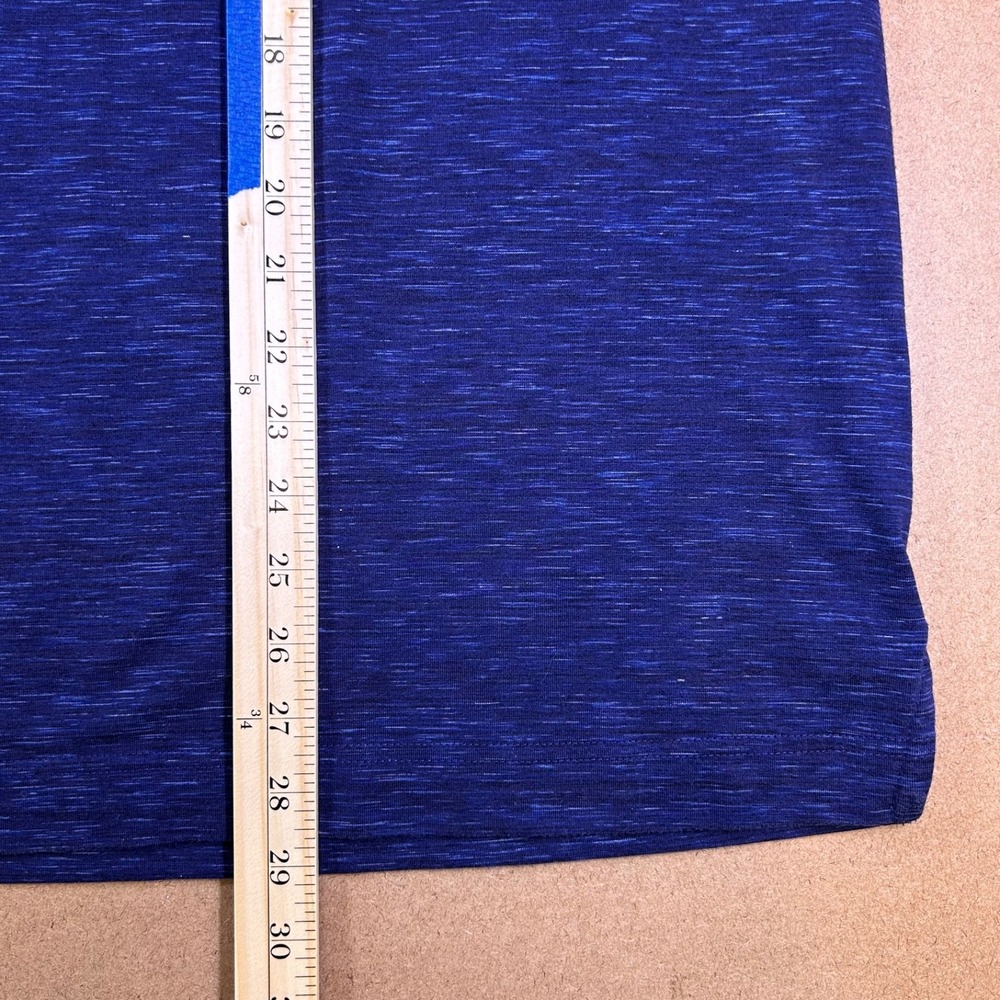 Cutter & Buck Carlisle Short Sleeve Button Polo Shirt Men's XL Space Dye Blue - Picture 8 of 10